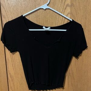 Black Crop Top
